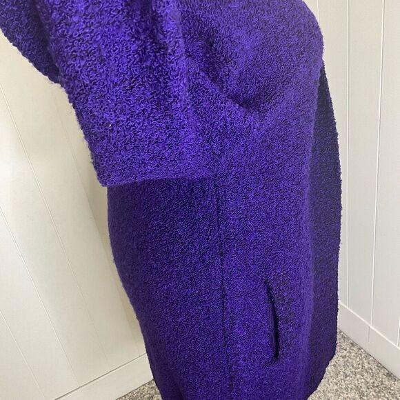 Vintage 80s Focal Point Women’s 1X 16W-18W Plus Acrylic Purple Cardigan Sweater - Picture 7 of 15